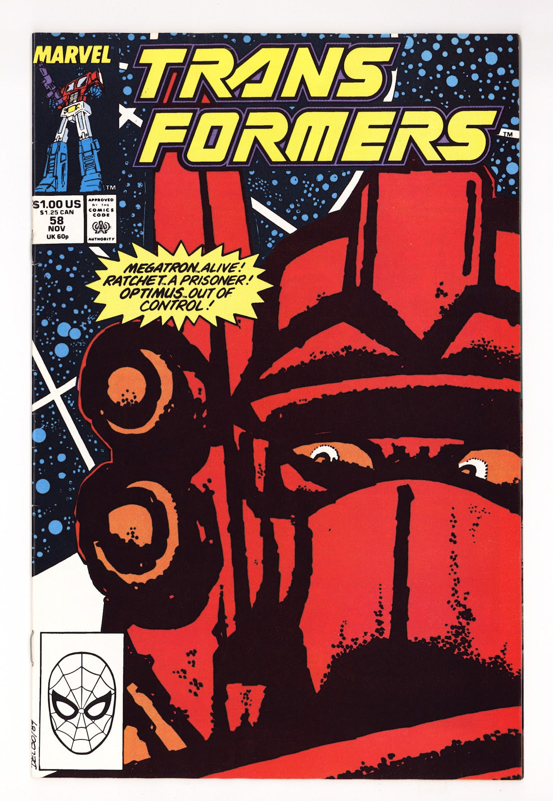 The Transformers Vol 1 58  VF- (7.5)   (1989)     