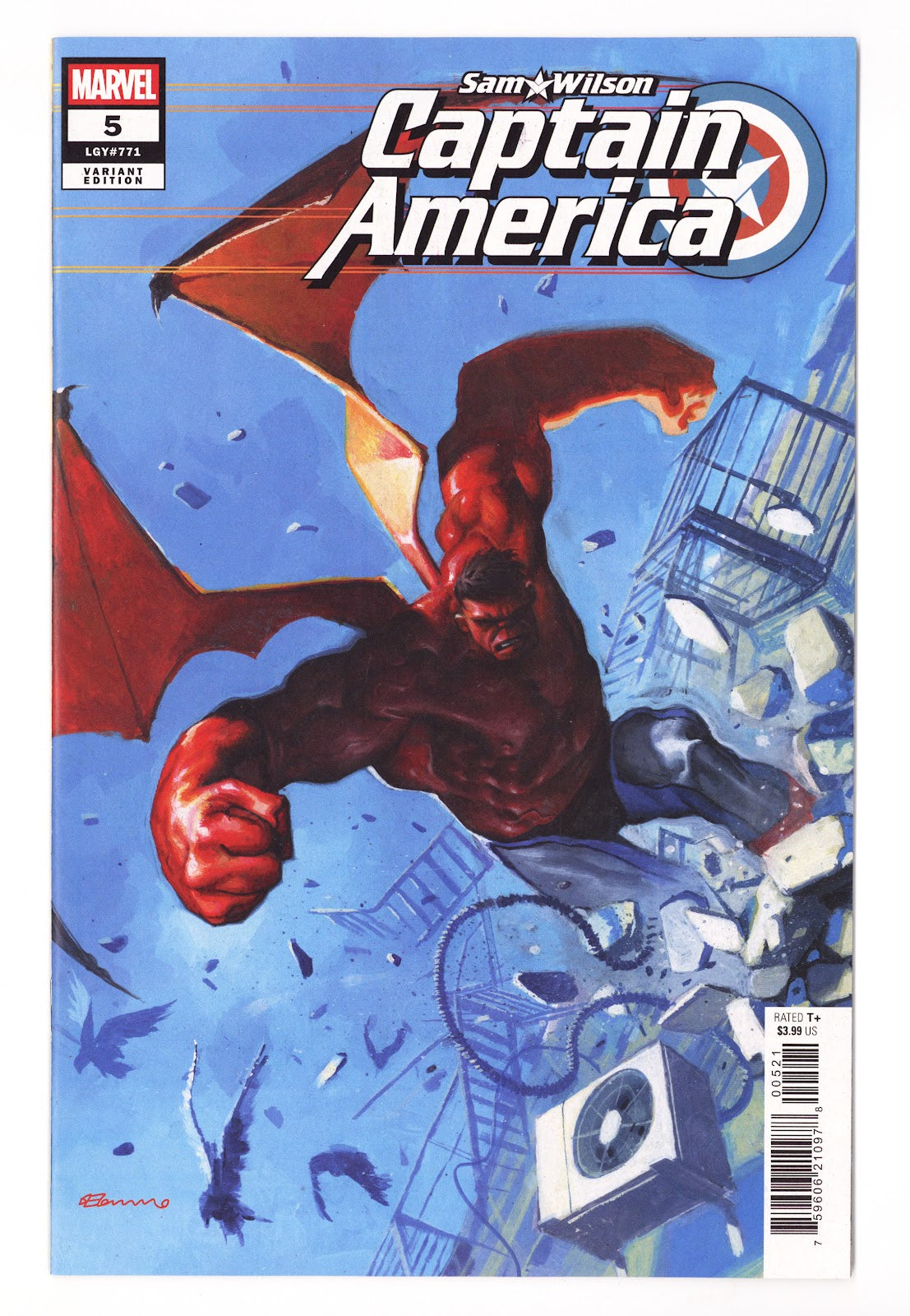 Sam Wilson: Captain America   5 (771)  High Grade   (2025) Tommaso   Variant  