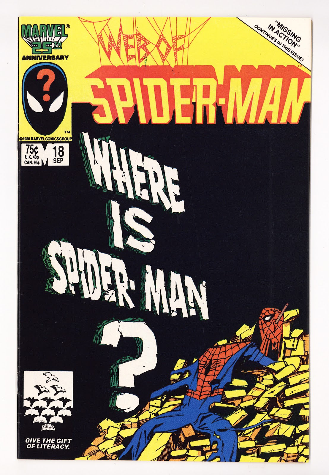 Web of Spider-Man Vol 1 18 VF- (7.5) (1986)  