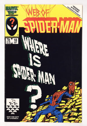 Web of Spider-Man Vol 1 18 VF- (7.5) (1986)