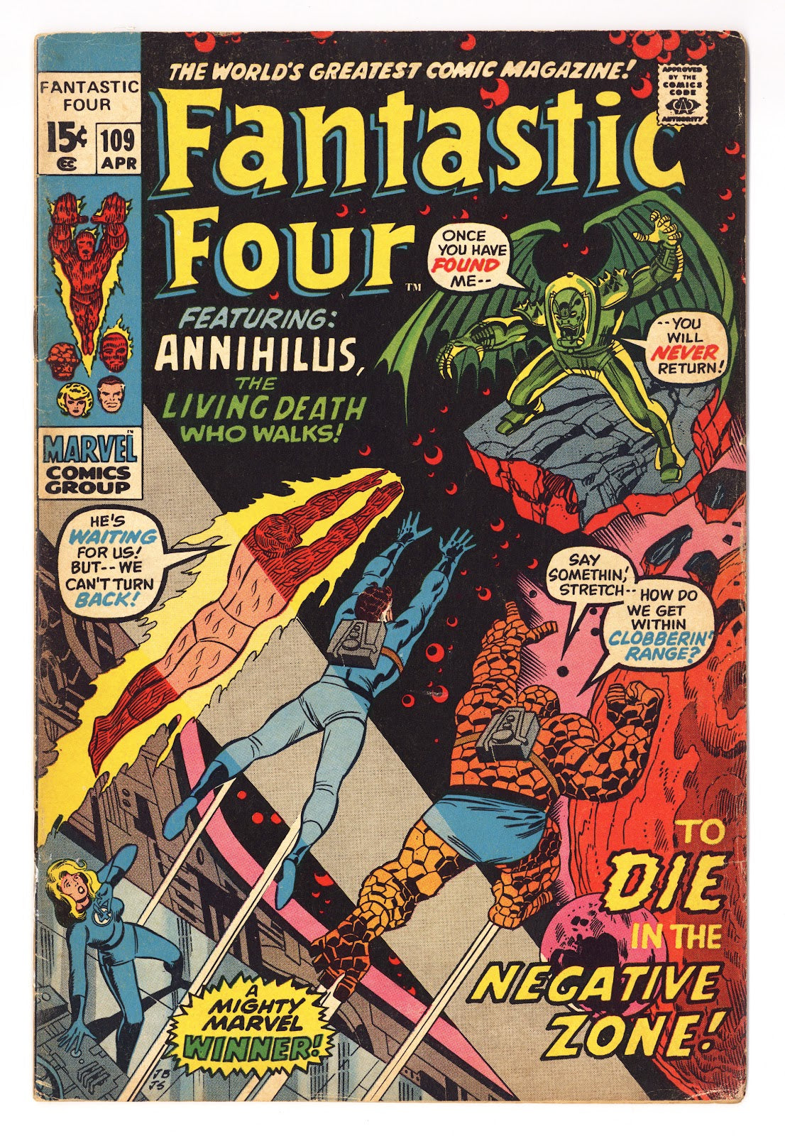Fantastic Four Vol 1 109 VG+ (4.5) (1971) 