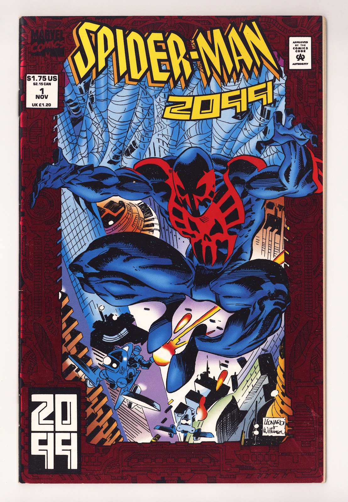 Spider-Man 2099 Vol 1 1 VF- (7.5) (1992) 