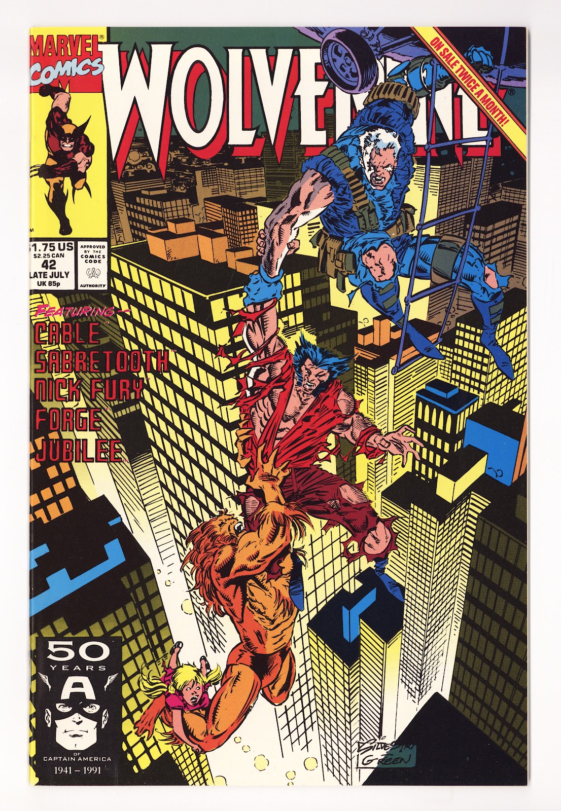 Wolverine Vol 2 41  High Grade   (1991)     