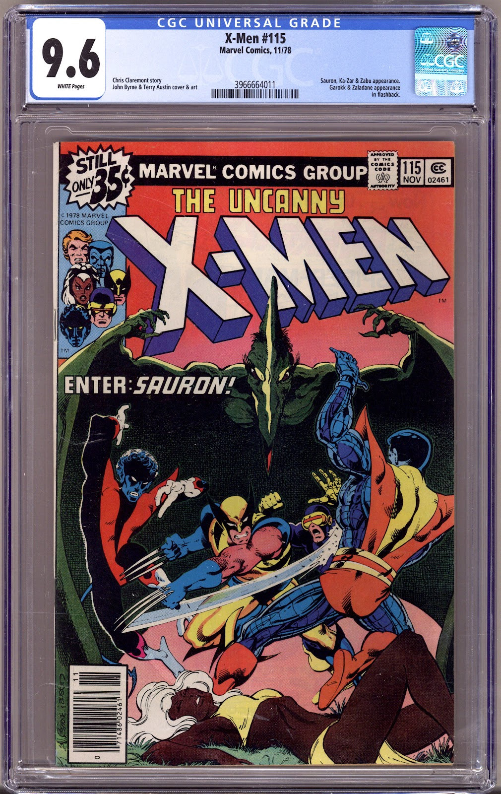 The X-Men Vol 1 115 CGC 9.6 (NM+) (1978) 