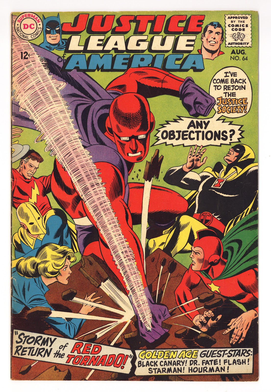 Justice League of America Vol 1 64  FN- (5.5)   (1968)     