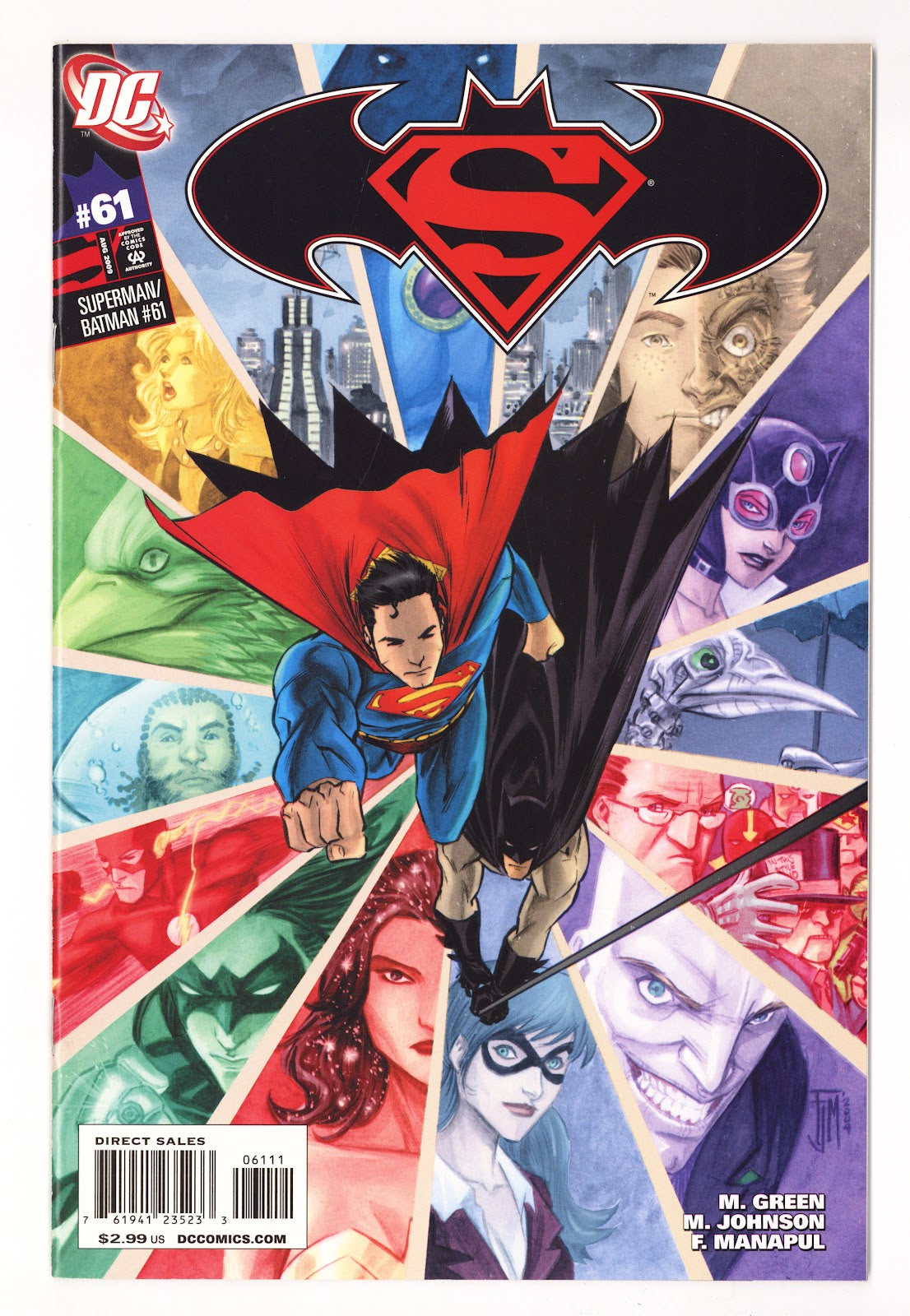 Superman / Batman   61  High Grade   (2009)   Direct Sales  