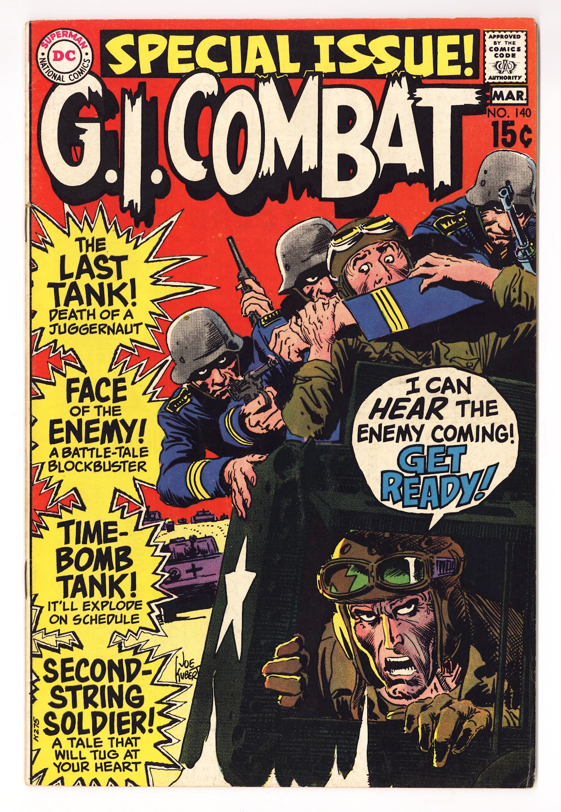 G.I. Combat Vol 1 140  FN+ (6.5)   (1970)     