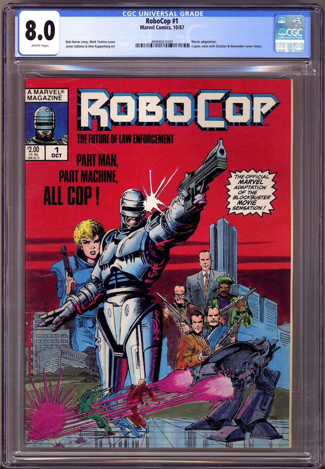 RoboCop Vol 1 1 CGC 8.0 (VF)   (1987)     