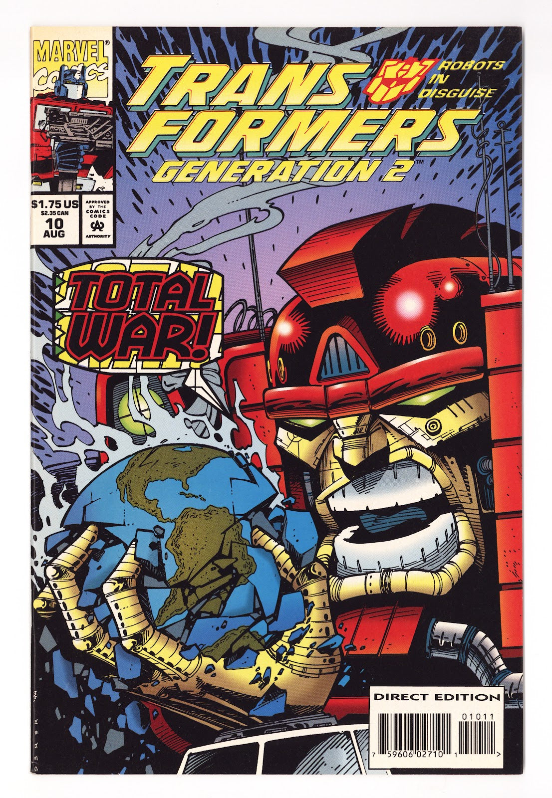 Transformers: Generation 2 Vol 1 10  VF/NM (9.0)   (1994)     