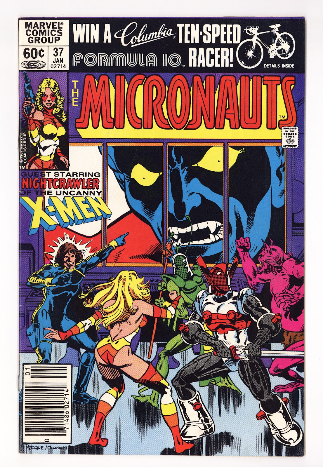 Micronauts Vol 1 37  High Grade   (1982)   Newsstand  