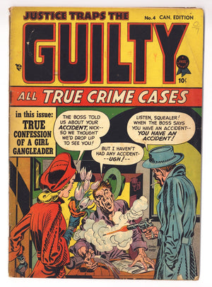 Justice Traps the Guilty 4 GD/VG (3.0) (1948) Canadian Edition