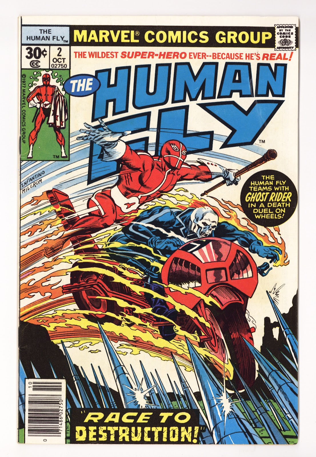 The Human Fly Vol 1 2  Low Grade   (1977)     