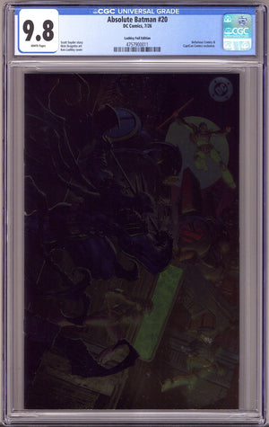 Absolute Batman 20 CGC 9.8 (NM/M) (2026) Lashley Virgin Foil Exclusive Variant