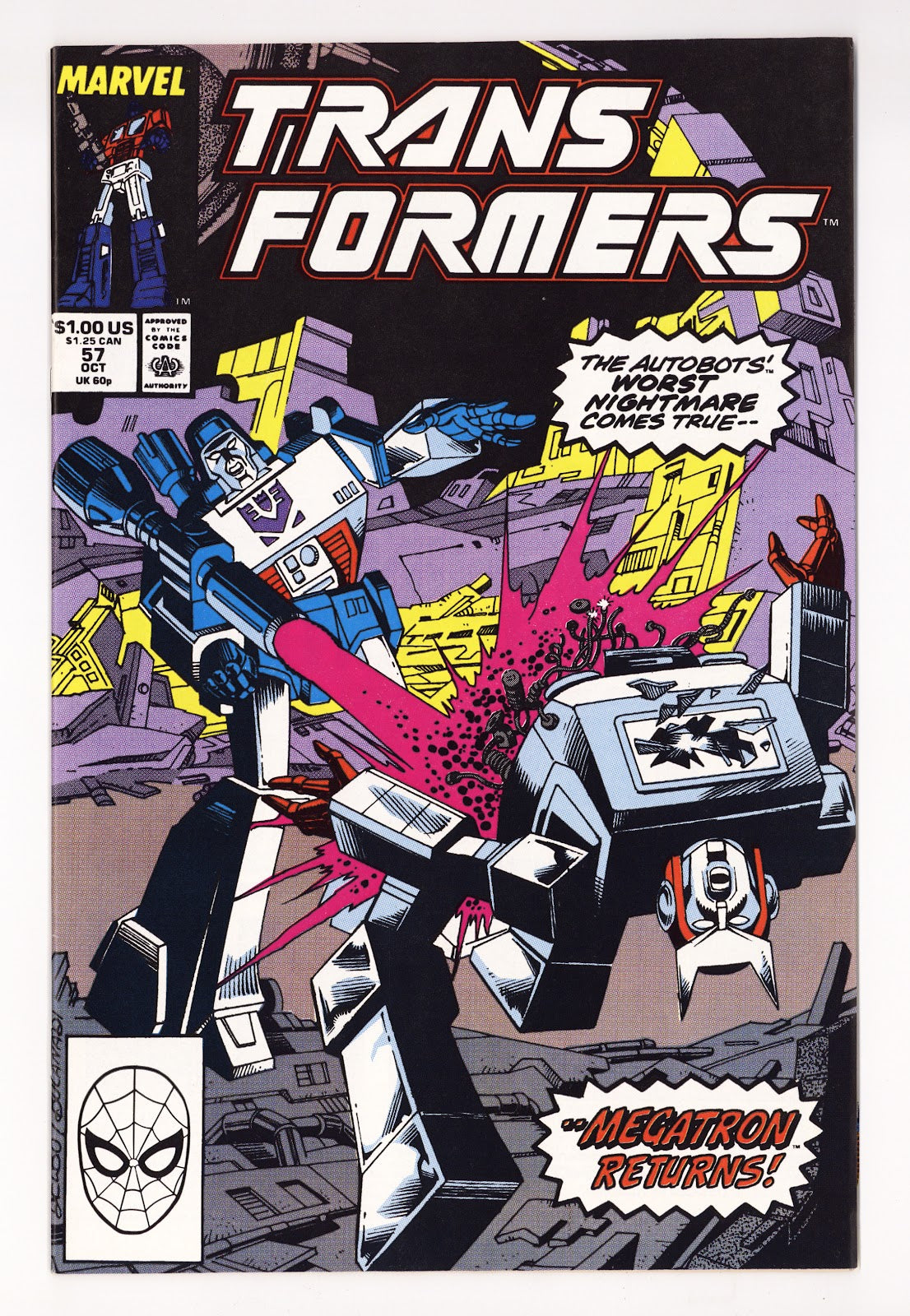 The Transformers Vol 1 57  VF/NM (9.0)   (1989)     