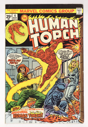 The Human Torch Vol 2 4  FN/VF (7.0)   (1975)