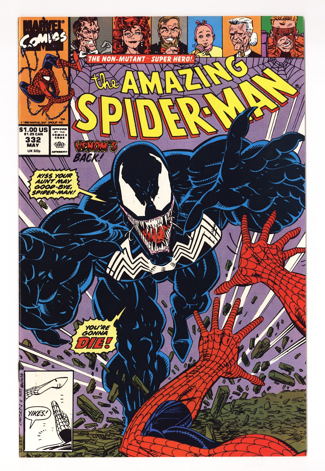 The Amazing Spider-Man Vol 1 332  VF/NM (9.0)   (1990)