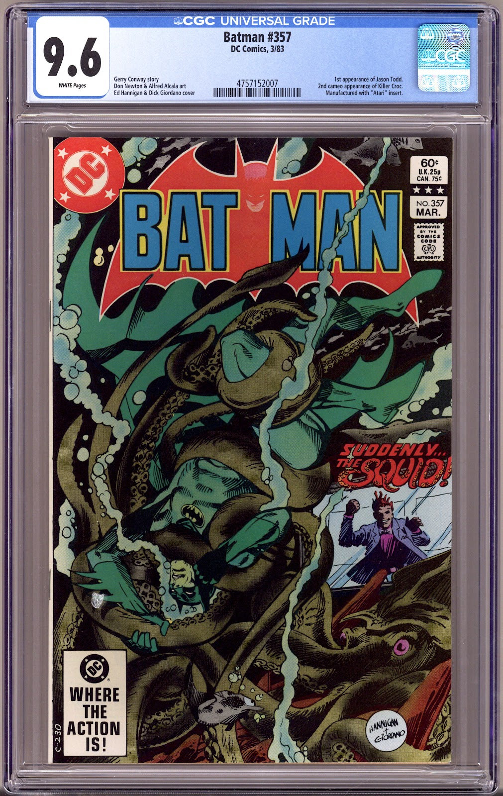 Batman Vol 1 357 CGC 9.6 (NM+)   (1983)     