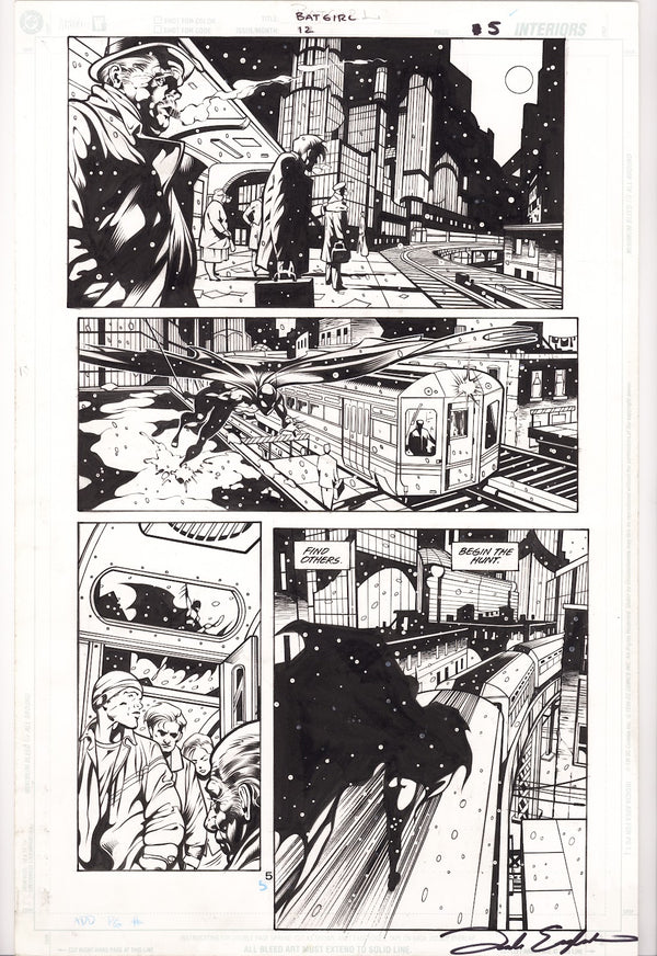 Batgirl Vol 1 12 Pg. 5 Original Art by Dale Eaglesham (2001)