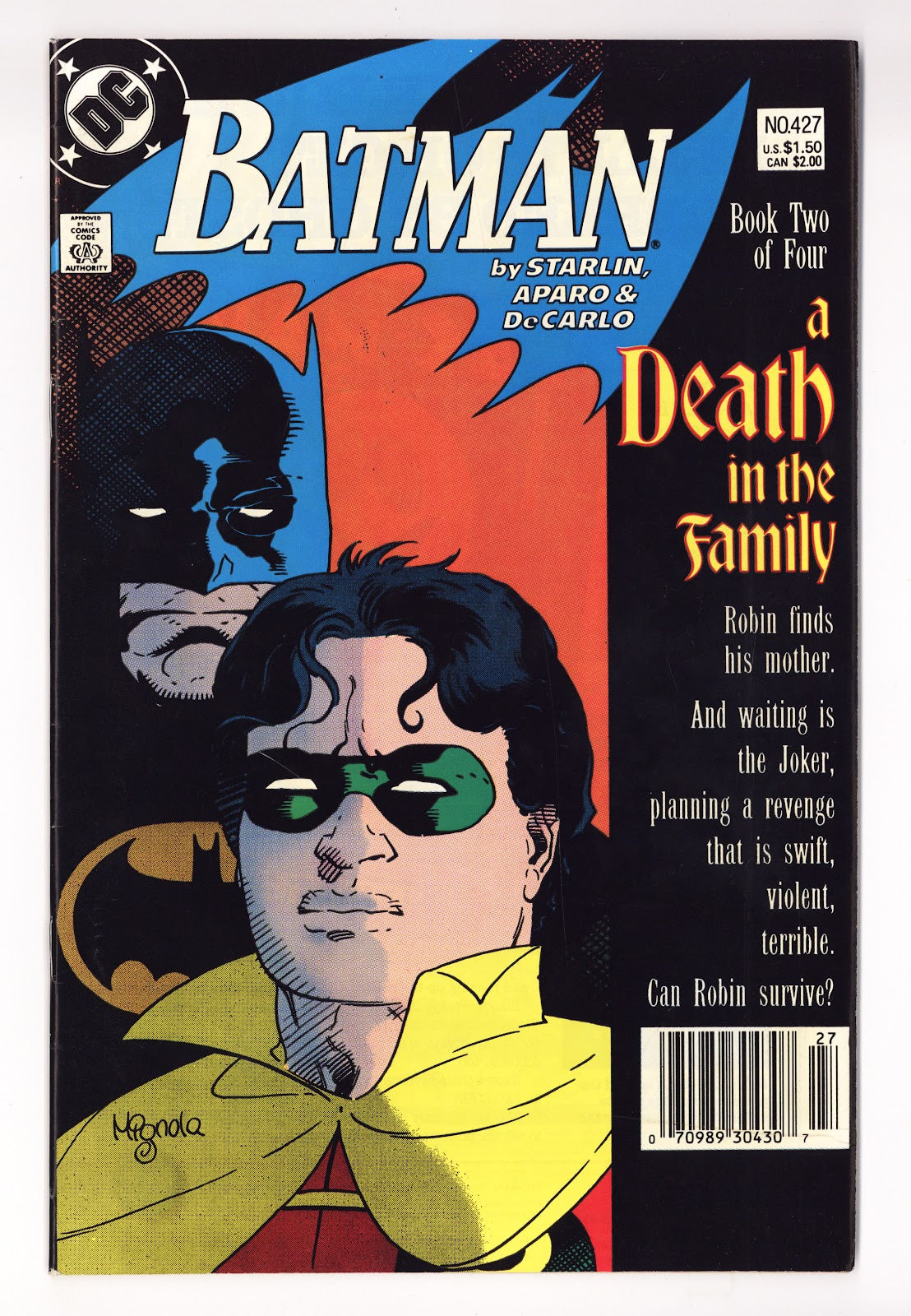 Batman Vol 1 427 VF- (7.5) (1988) Newsstand 