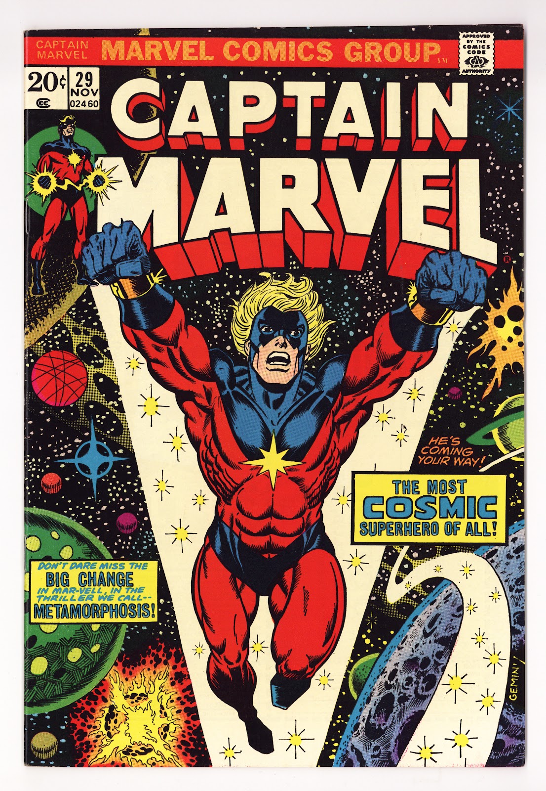 Captain Marvel Vol 1 29  FN/VF (7.0)   (1973)     