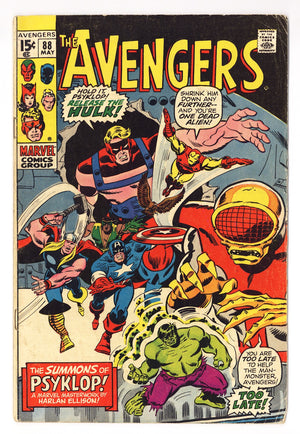 The Avengers Vol 1 88 VG- (3.5) (1971)