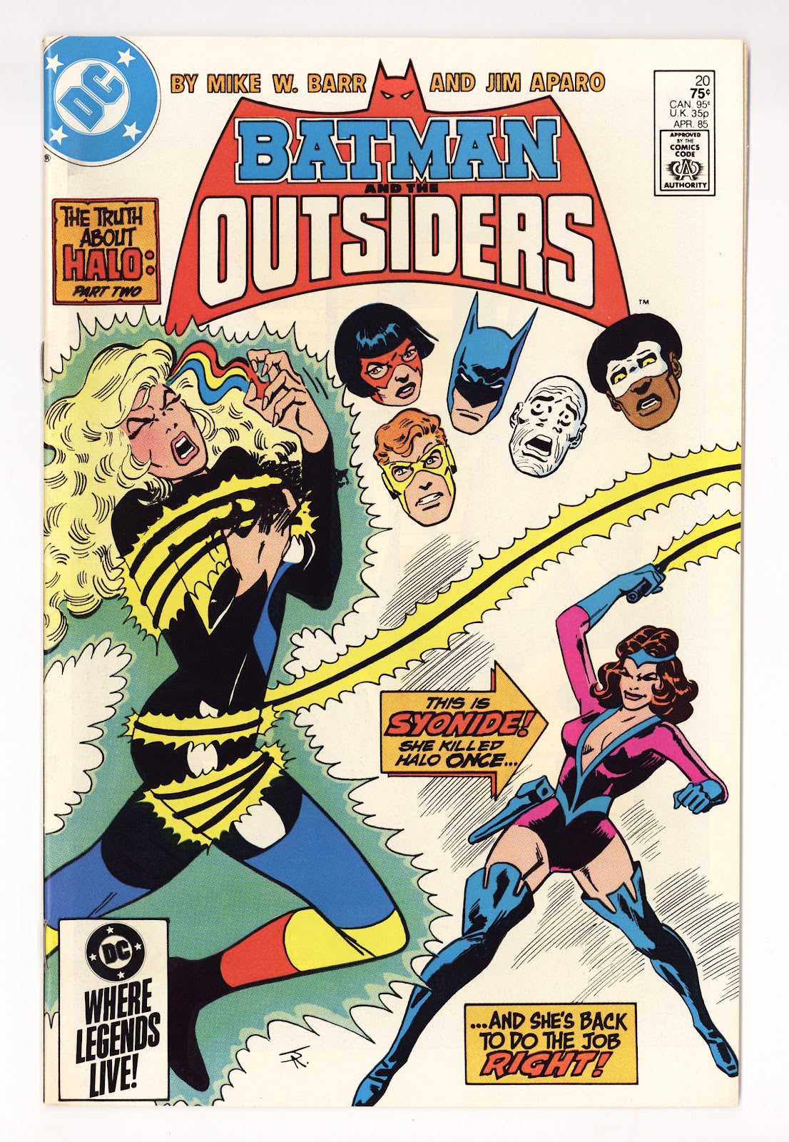Batman and the Outsiders Vol 1 20  High Grade   (1985)   Direct  