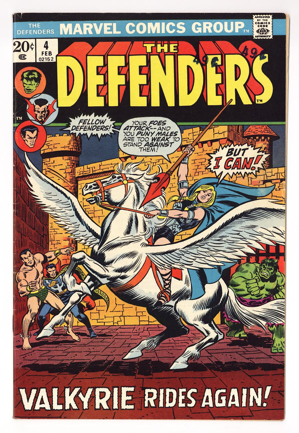 The Defenders Vol 1 4  FN+ (6.5)   (1973)
