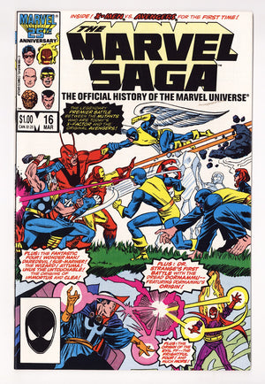 The Marvel Saga the Official History of the Marvel Universe 16 High Grade (1987) Direct