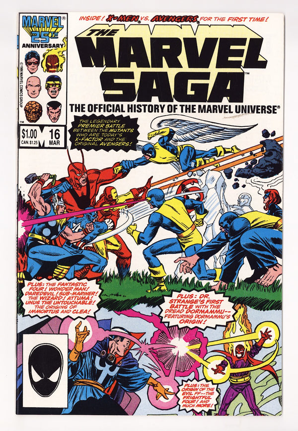 The Marvel Saga the Official History of the Marvel Universe 16 High Grade (1987) Direct