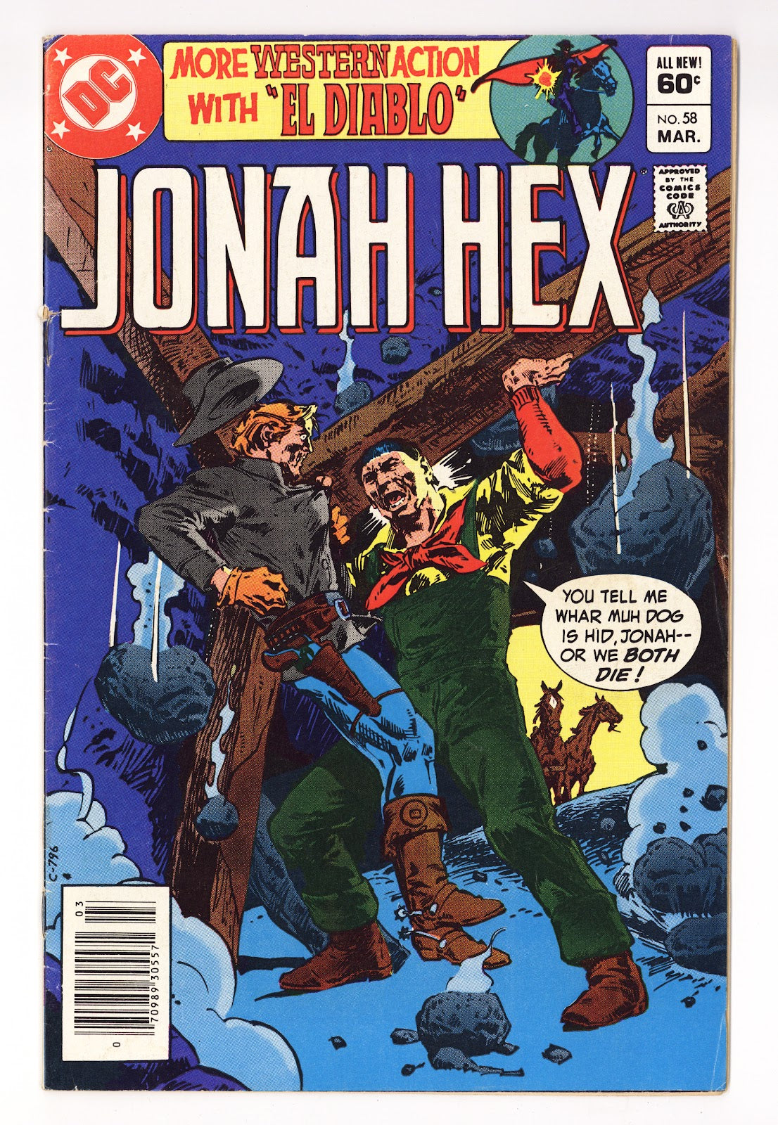 Jonah Hex Vol 1 58  Low Grade   (1982)   Newsstand  
