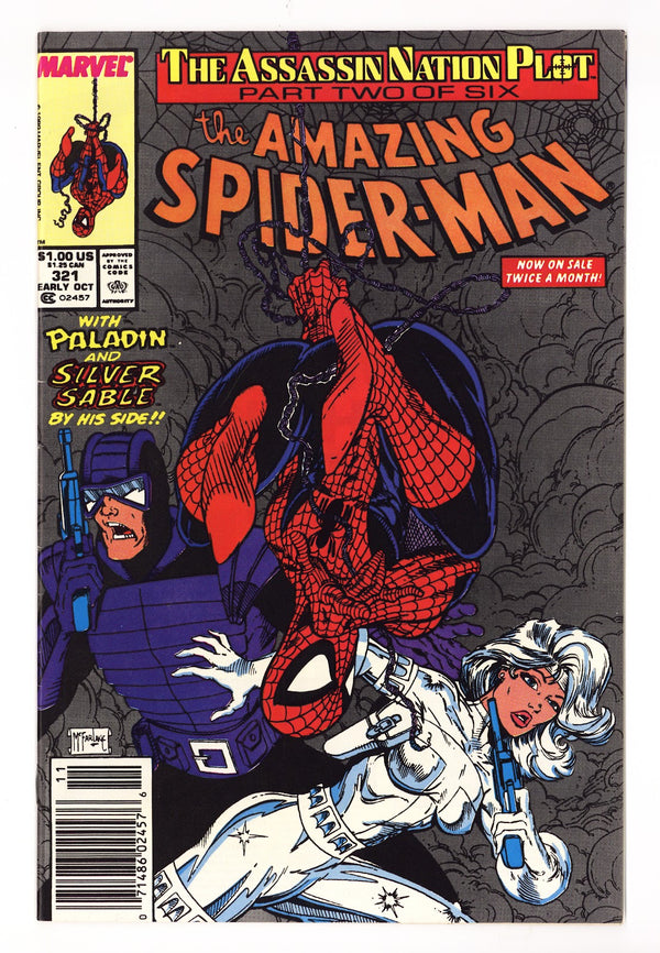 The Amazing Spider-Man Vol 1 321 FN+ (6.5) (1989) Newsstand
