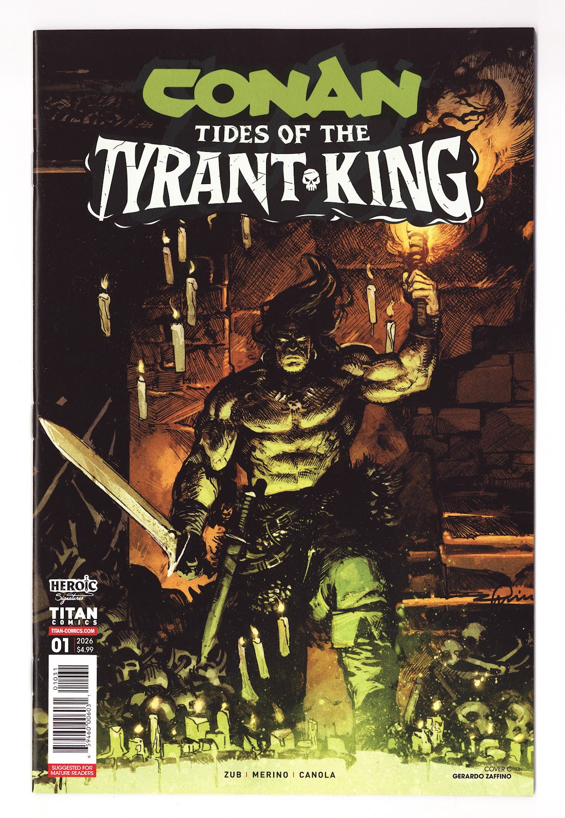 Conan the Barbarian Tides of the Tyrant King  1 Zaffino  Variant   (2026)