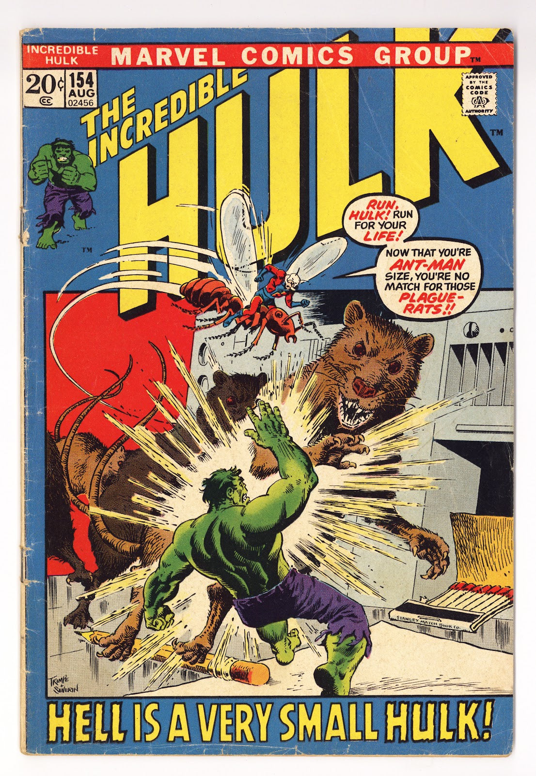 The Incredible Hulk Vol 1 154  VG (4.0)   (1972)     