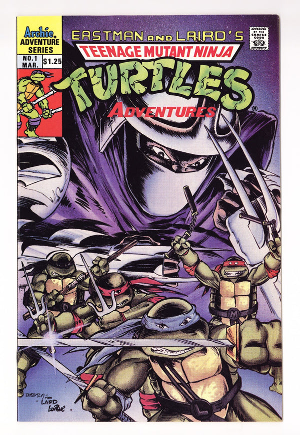 Teenage Mutant Ninja Turtles Adventures Vol 2 1 VF/NM (9.0) (1989) Canadian Price Variant