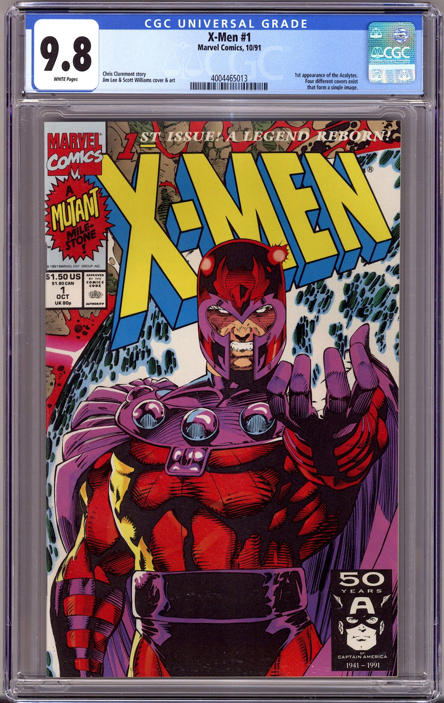 X-Men Vol 1 1 CGC 9.8 (NM/M)   (1991)   Magneto Variant