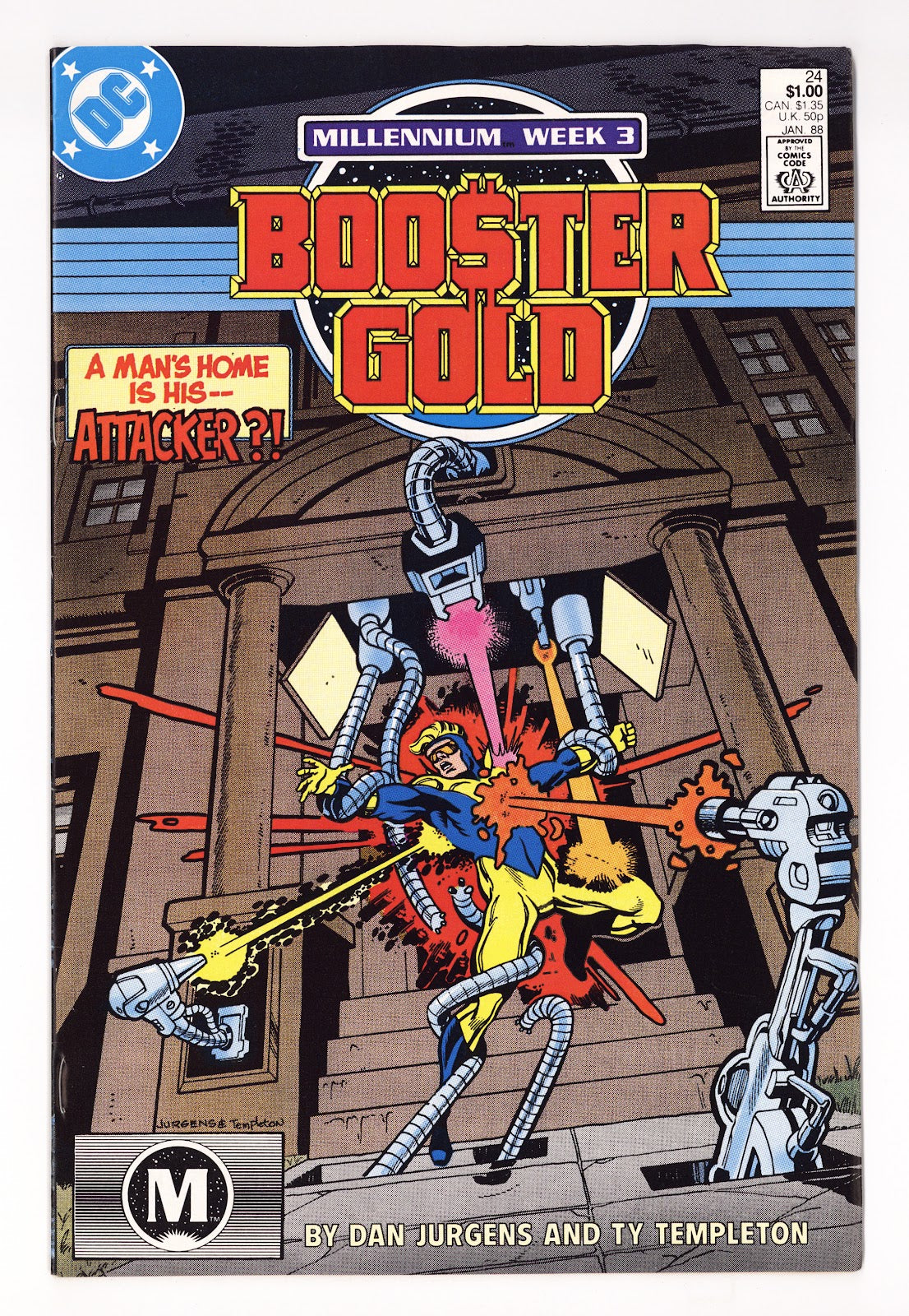 Booster Gold Vol 1 24  Mid Grade   (1988)     