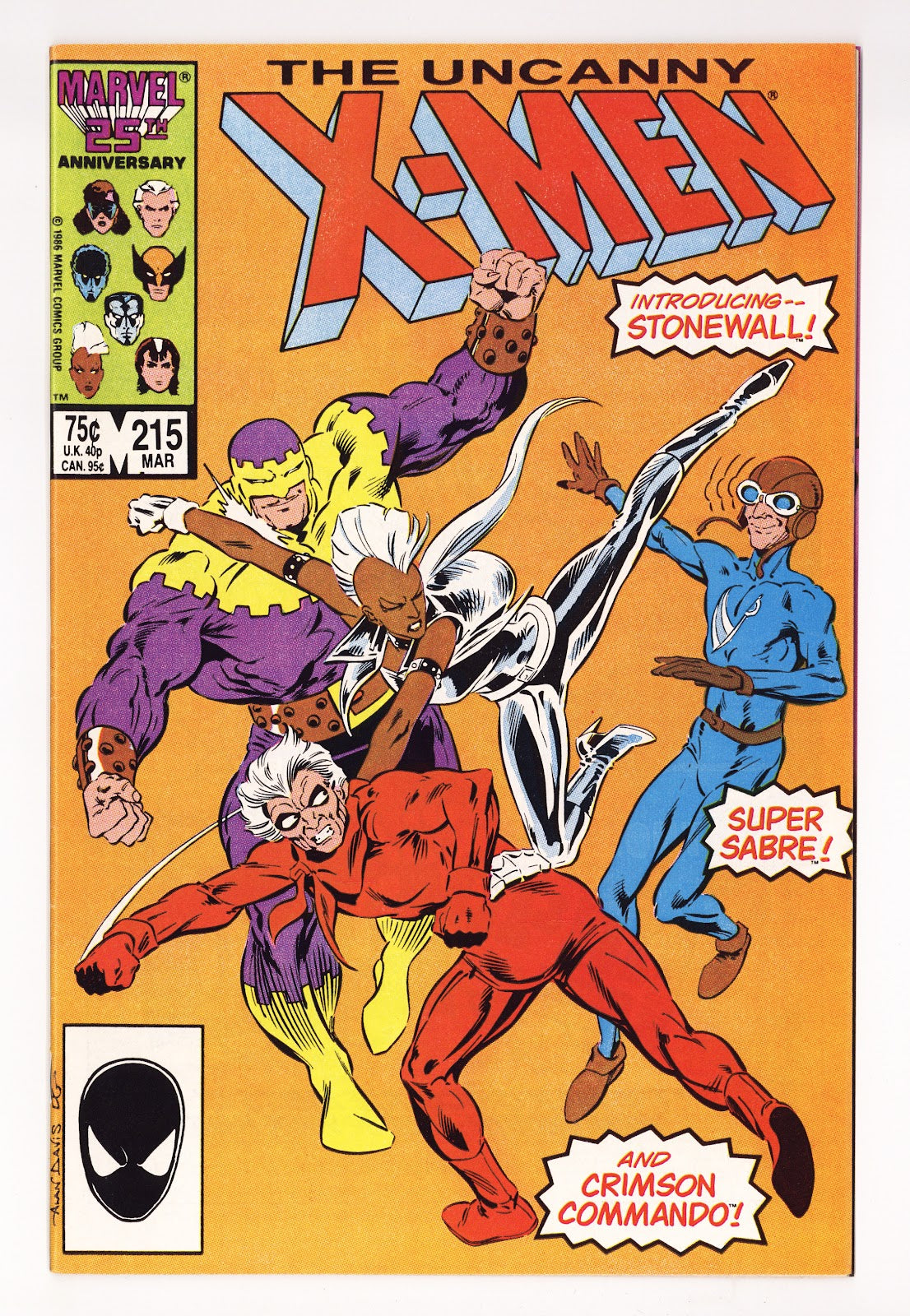 The Uncanny X-Men Vol 1 215  High Grade   (1987)