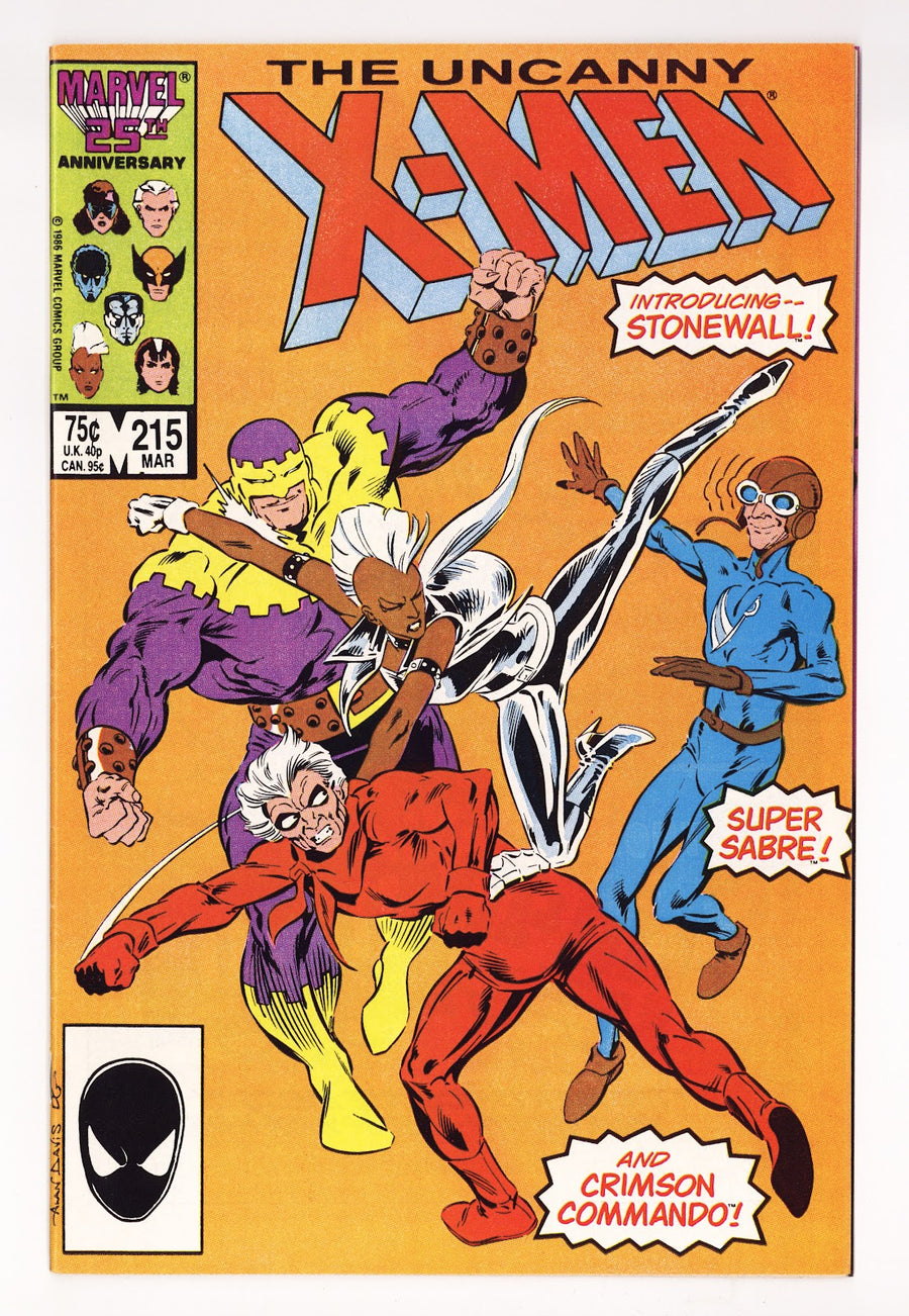 The Uncanny X-Men Vol 1 215  High Grade   (1987)