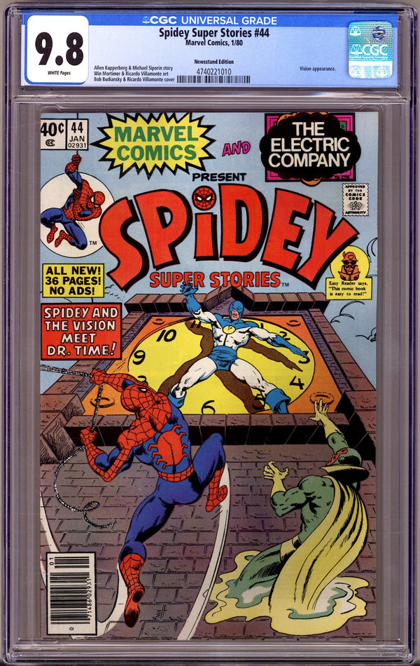 Spidey Super Stories 44 CGC 9.8 (NM/M) (1980) Newsstand