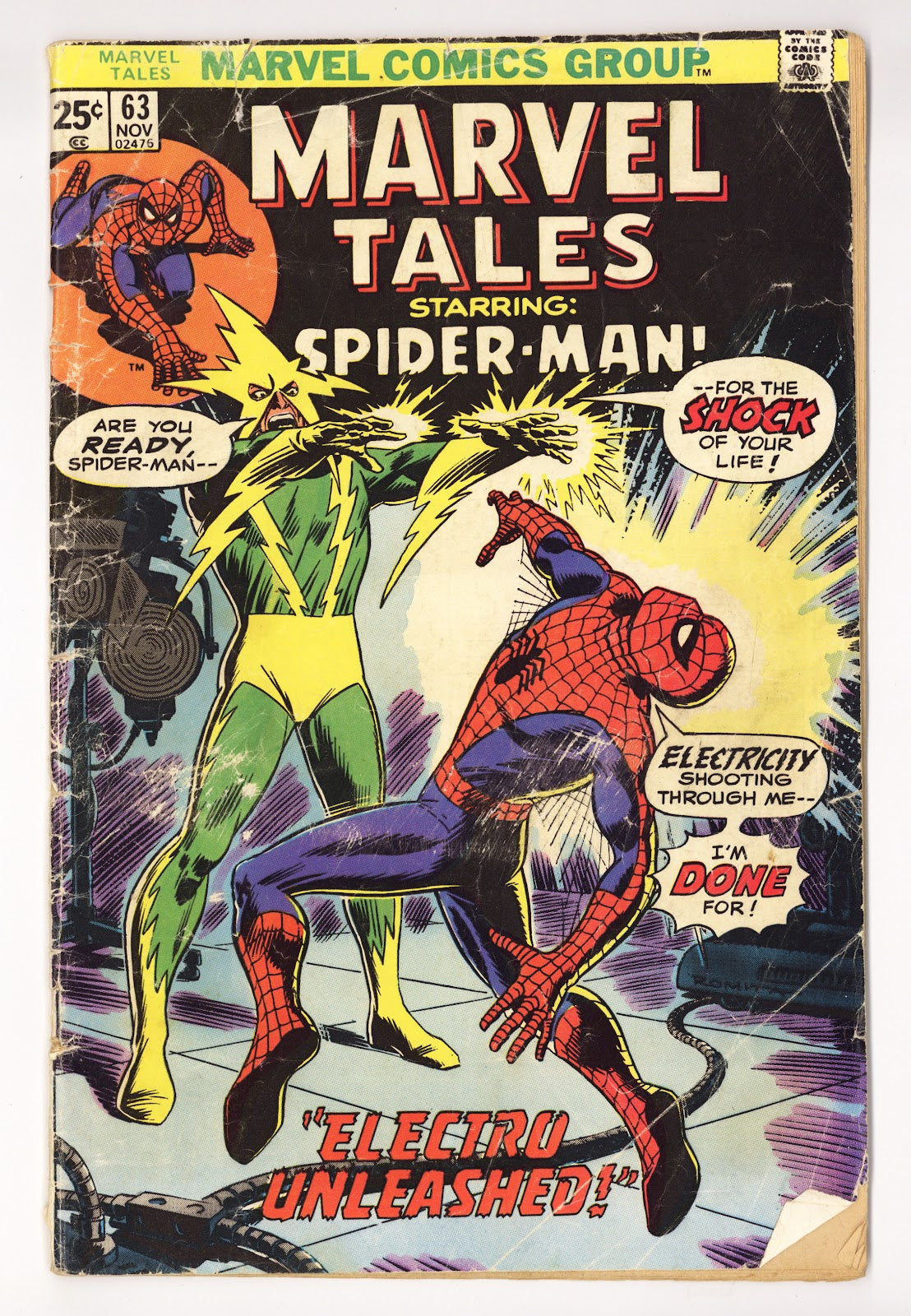 Marvel Tales Vol 2 63 Very Low Grade Bottom Staple Detached (1975)  