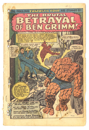 Fantastic Four Vol 1 41 Coverless (1965)