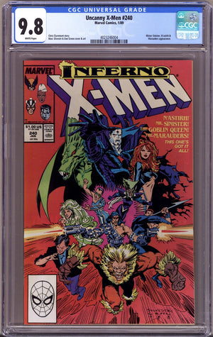 The Uncanny X-Men Vol 1 240 CGC 9.8 (NM/M)   (1989)