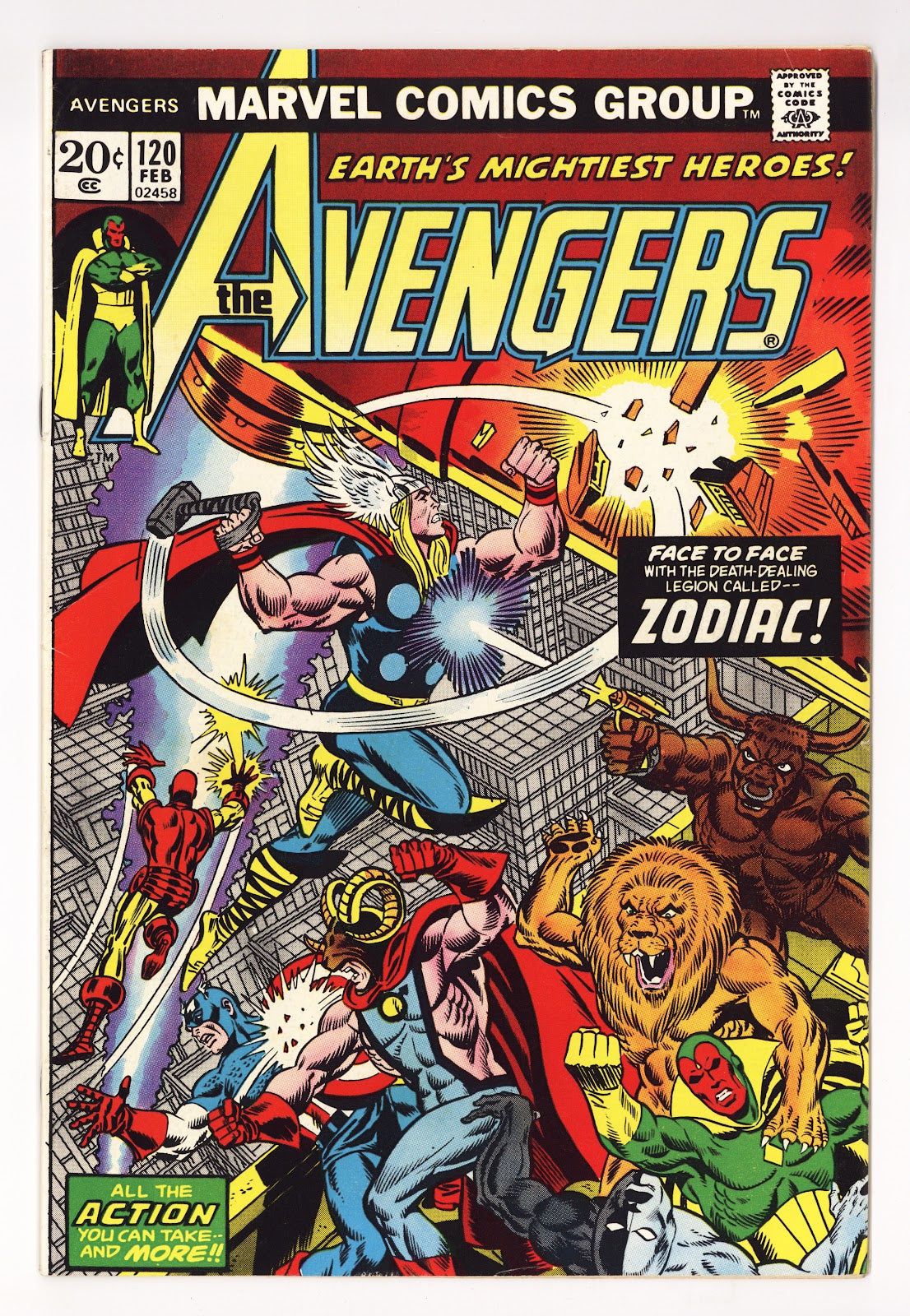 The Avengers Vol 1 120 FN+ (6.5) (1974) 