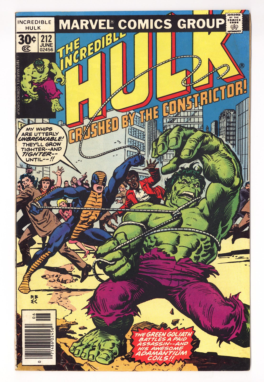 The Incredible Hulk Vol 1 212  Low Grade   (1977)   30¢  