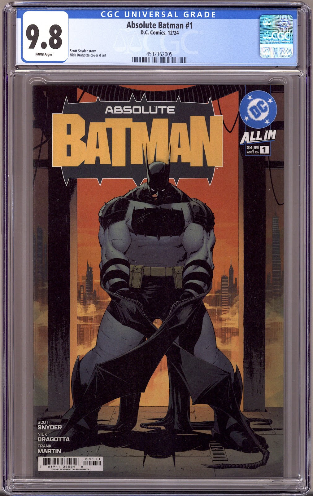 Absolute Batman   1 CGC 9.8 (NM/M)   (2024)     