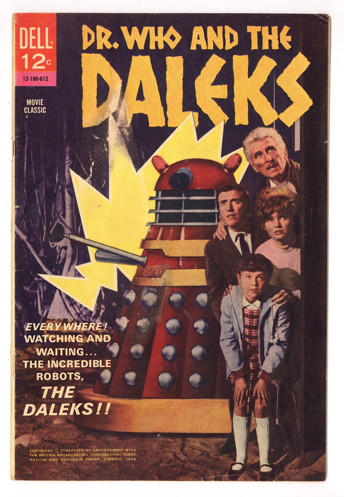 Dr. Who and the Daleks 12-190-612 VG- (3.5) (1966) 