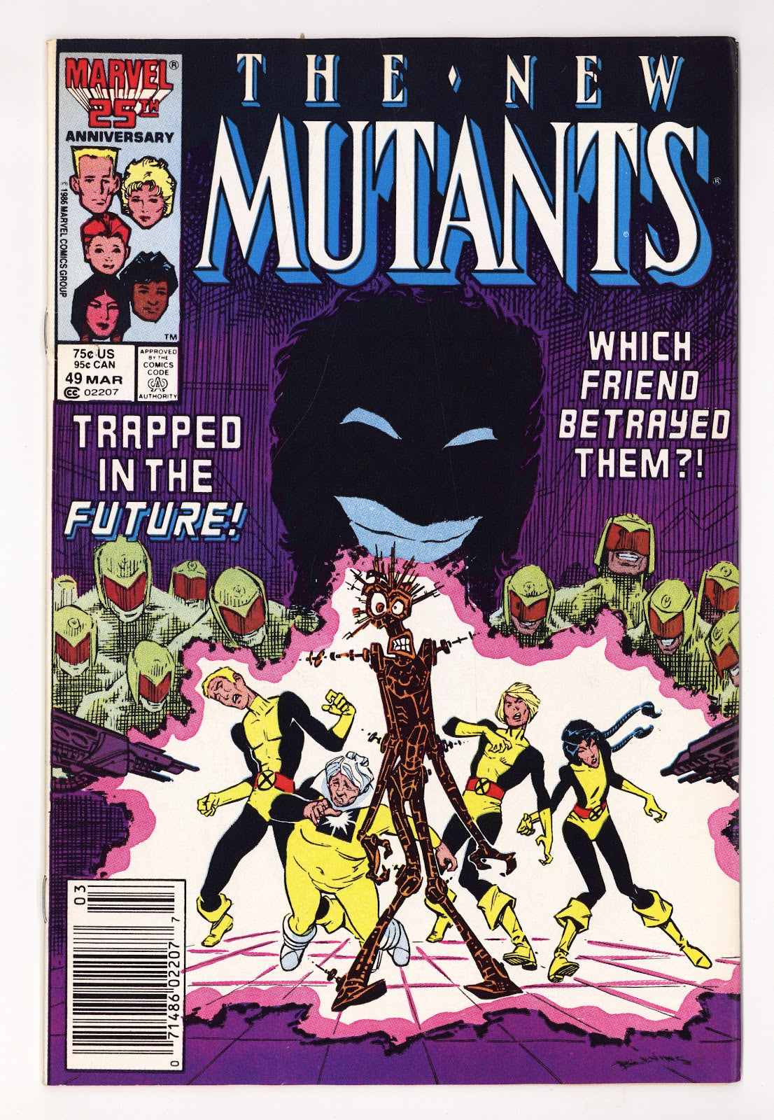 The New Mutants Vol 1 49 Mid Grade (1987) Newsstand 