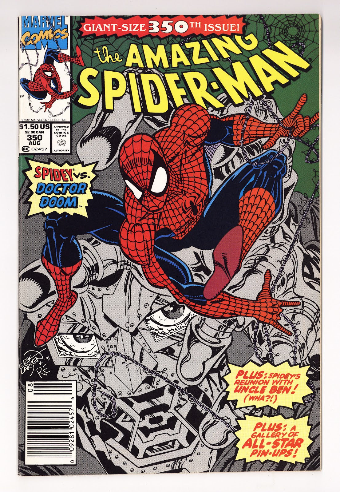 The Amazing Spider-Man Vol 1 350 High Grade (1991) Newsstand 