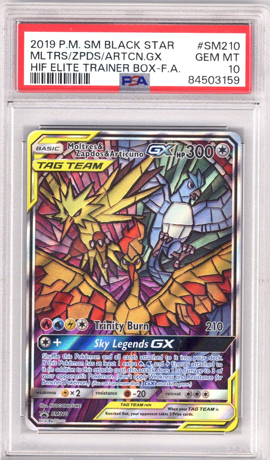 Pokemon Hidden Fates Birds PSA 10 (2019)
