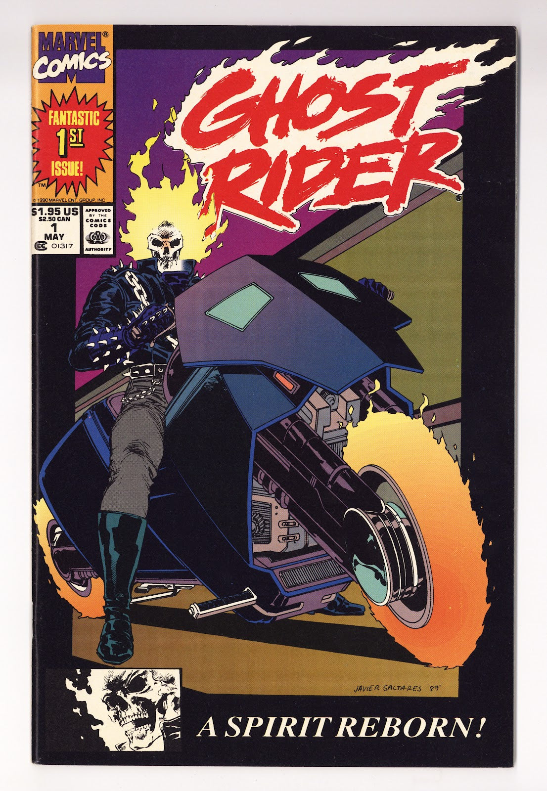 Ghost Rider Vol 2 1 FN/VF (7.0) (1990) Second Printing 